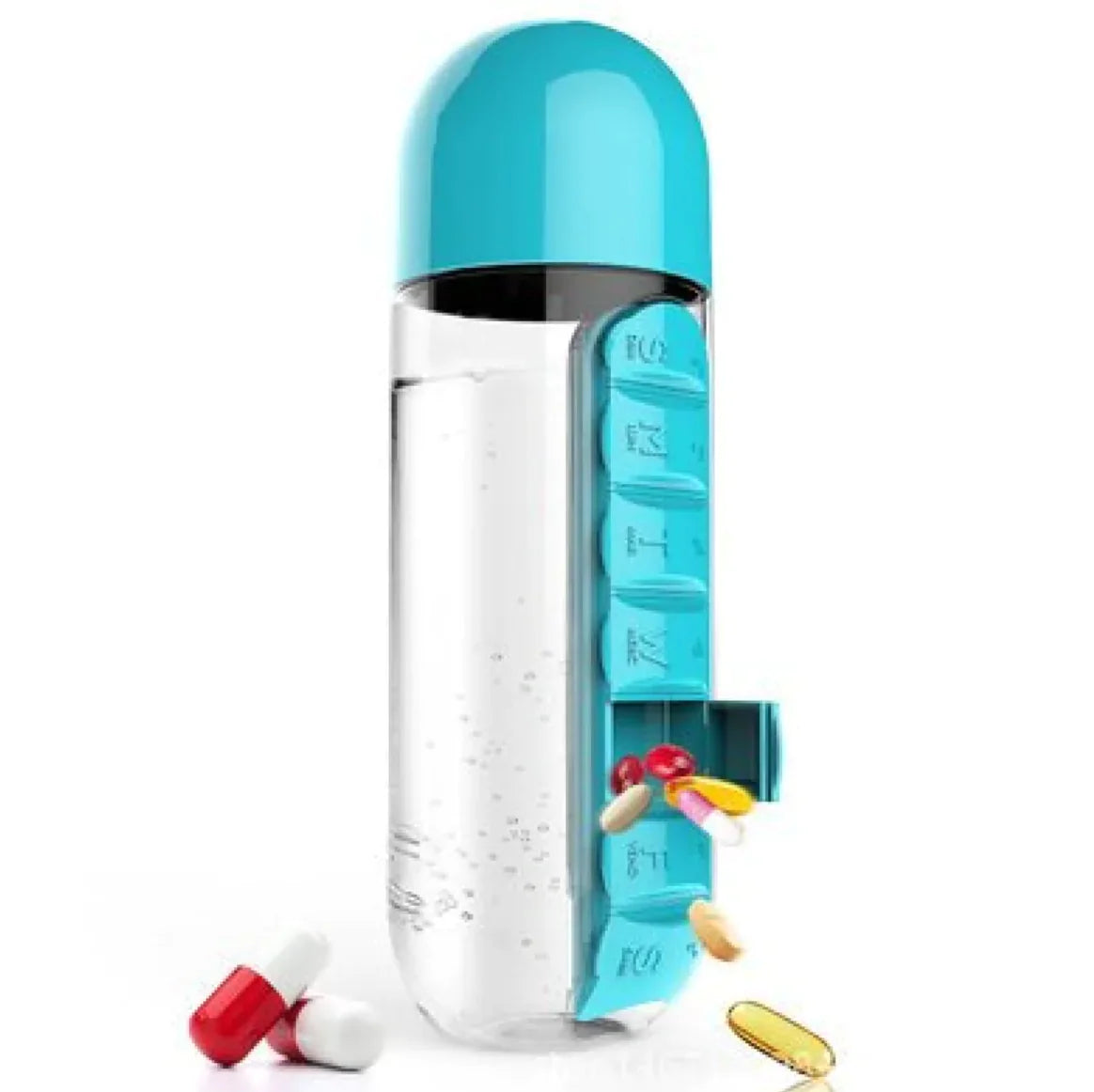 Two-in-One Medicine Bottle & Water Cup – 600ml